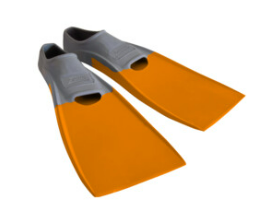 Long Blade Swim Fins - Size US 10-12 Junior main image 1