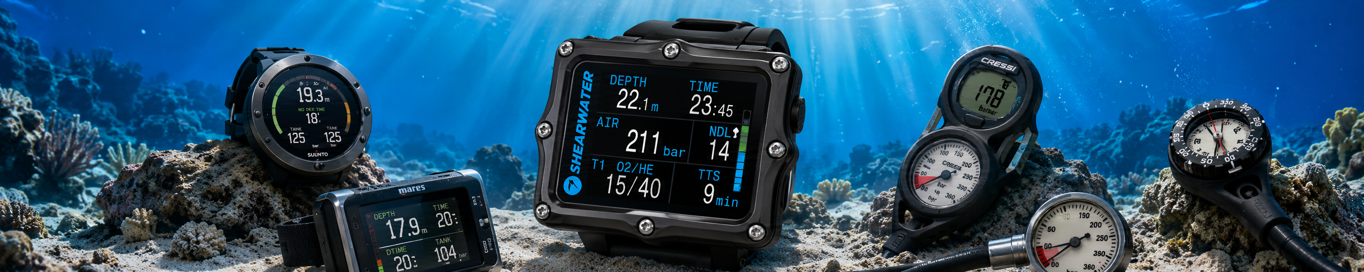 Dive Computers, Consoles and Gauges