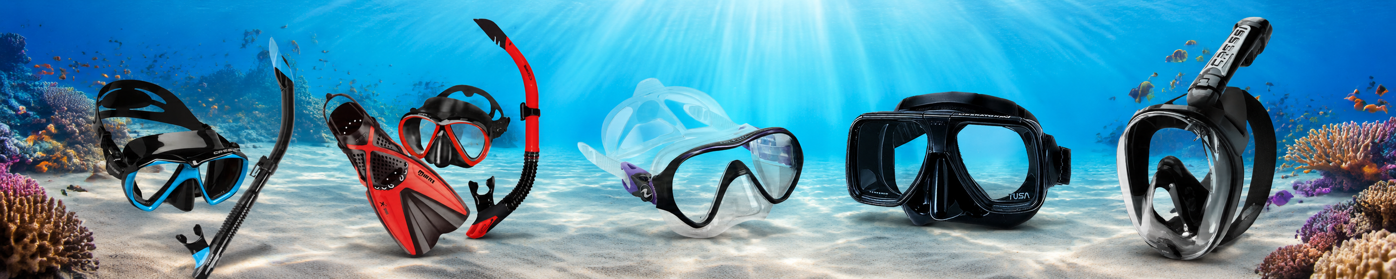 Masks, Snorkels & Sets