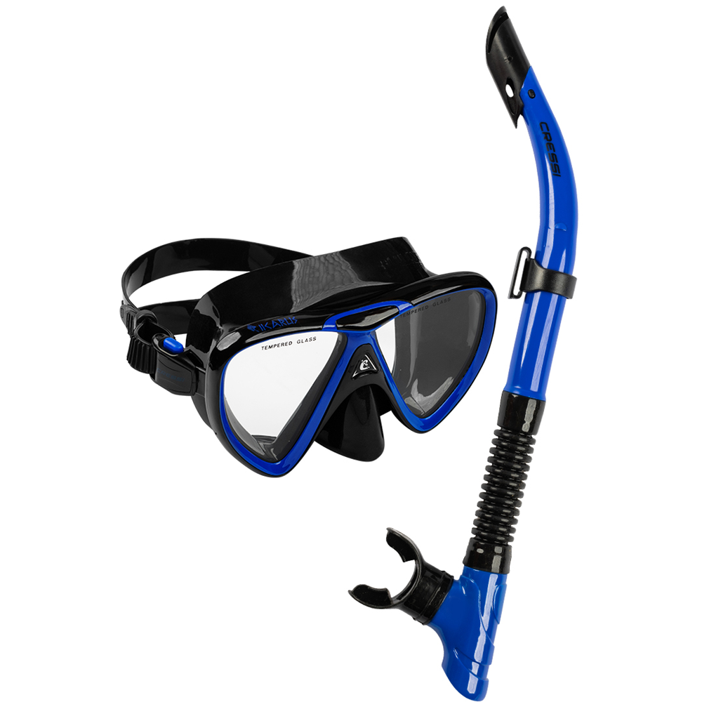 Cressi Ikarus + X-Hale Mask and Snorkel Combo