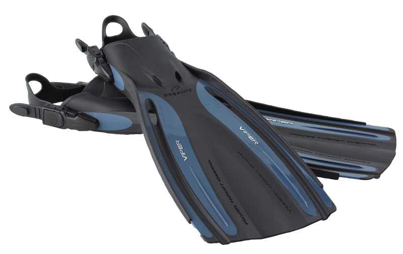 Responsive Snorkel Scuba Gear Oceanic Viper Full Foot Scuba Diving ...