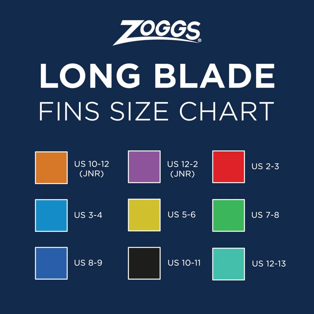 Zoggs Long Blade Swim Fins
